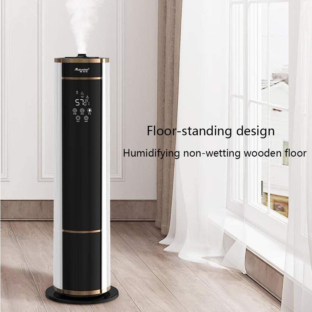 Humidificadores para Dormitorio, humidificadores de Aire, Agua Superior doméstica de pie, purificador de Aire Inteligente de Gran Capacidad de 9L para Dormitorio y Sala de Estar, Apagado automático