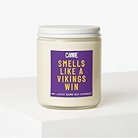 Vista 2 de CE Craft - Smells Like A Viking's Win - Vela temática de fútbol y deportes - Regalo para papá/hijo (vainilla lavanda)