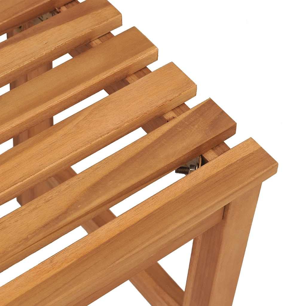 vidaXL Panchina da Giardino 114 cm in Legno Massello di Teak