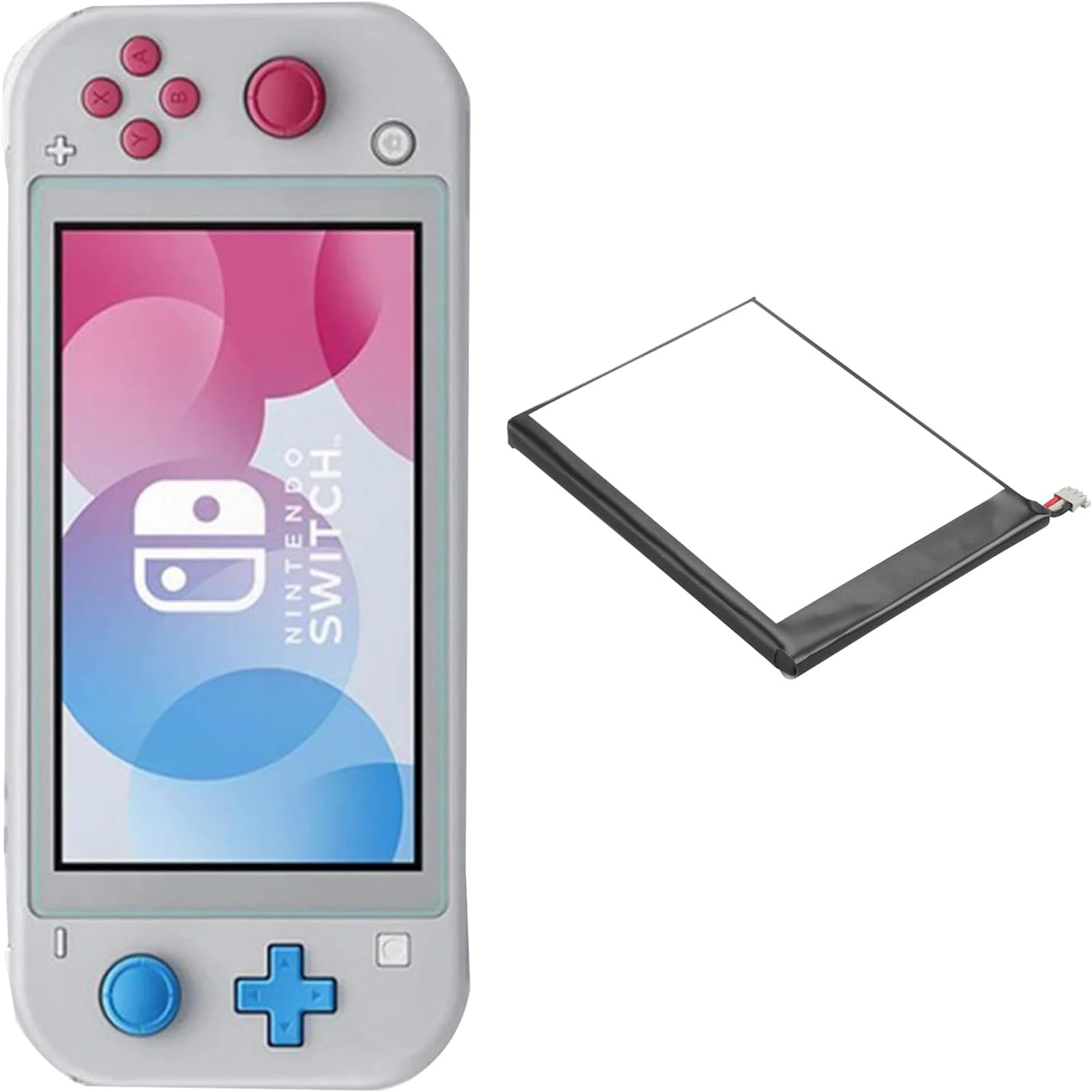 Pickle Power 3570 mAh HDH-003 - Batteria di ricambio per console Nintendo Switch Lite HDH-001 HDH-A-BPHAT-C0 con kit di riparazione