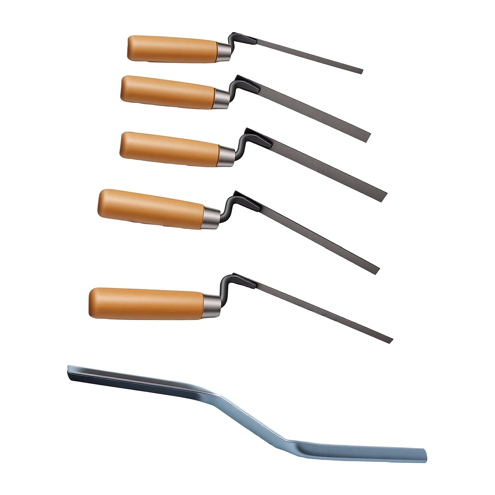 Truelle à Pointer Set, Outils de Maçonnerie Durables, 5 Tailles