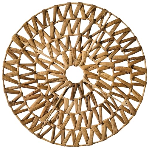 Split P Water Hyacinth Mandela Charger Set of 4