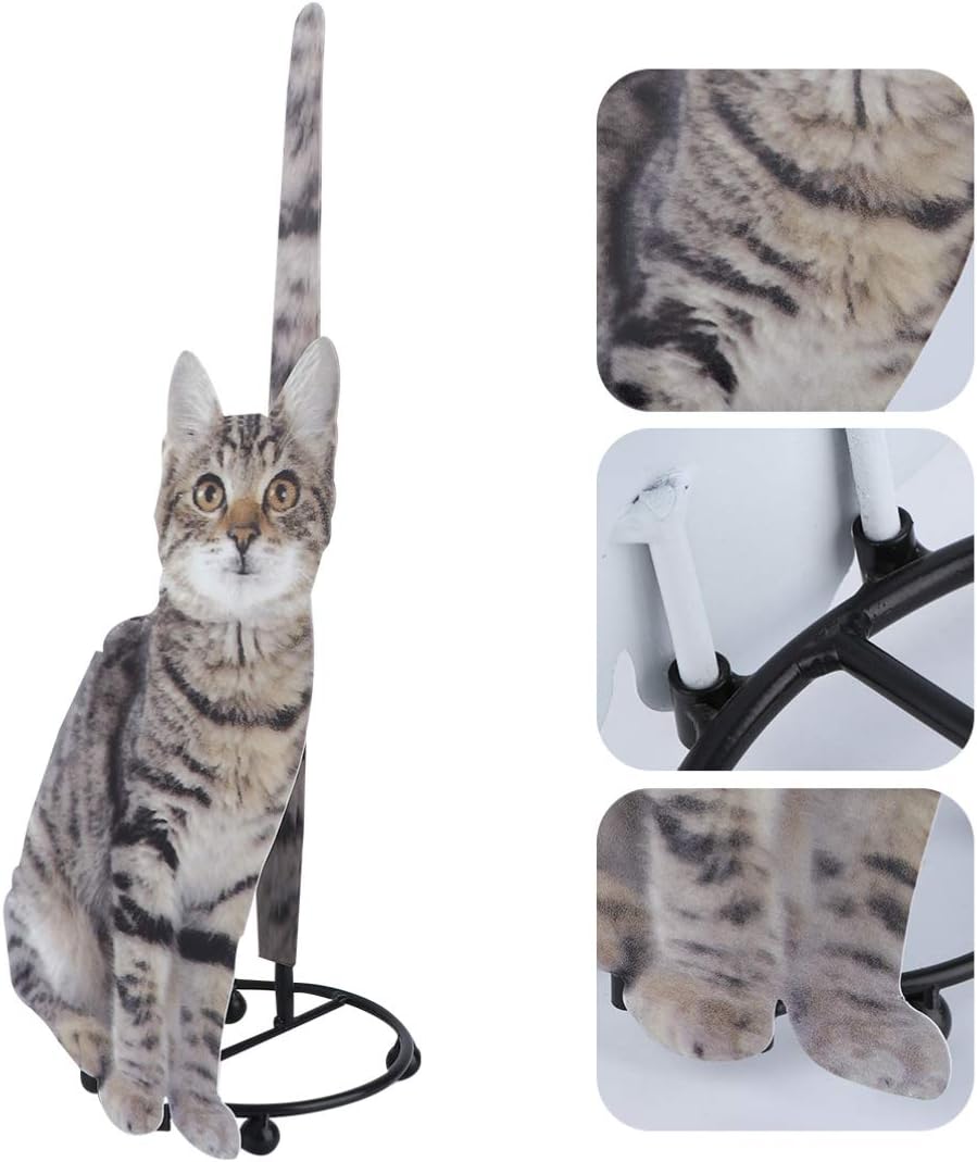 Cabilock Cat Paper Towel Holder Countertop Paper Towel Holder Cat Kitchen Roll Holder Towel Dispenser for Kitchen