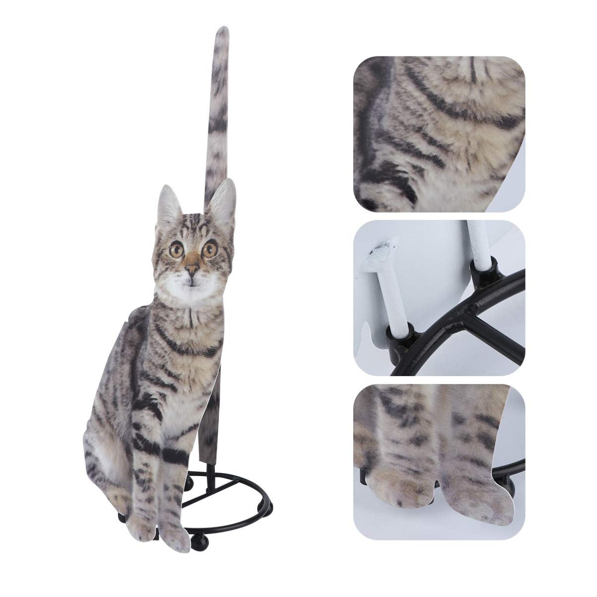 Cabilock Cat Paper Towel Holder Countertop Paper Towel Holder Cat Kitchen Roll Holder Towel Dispenser for Kitchen