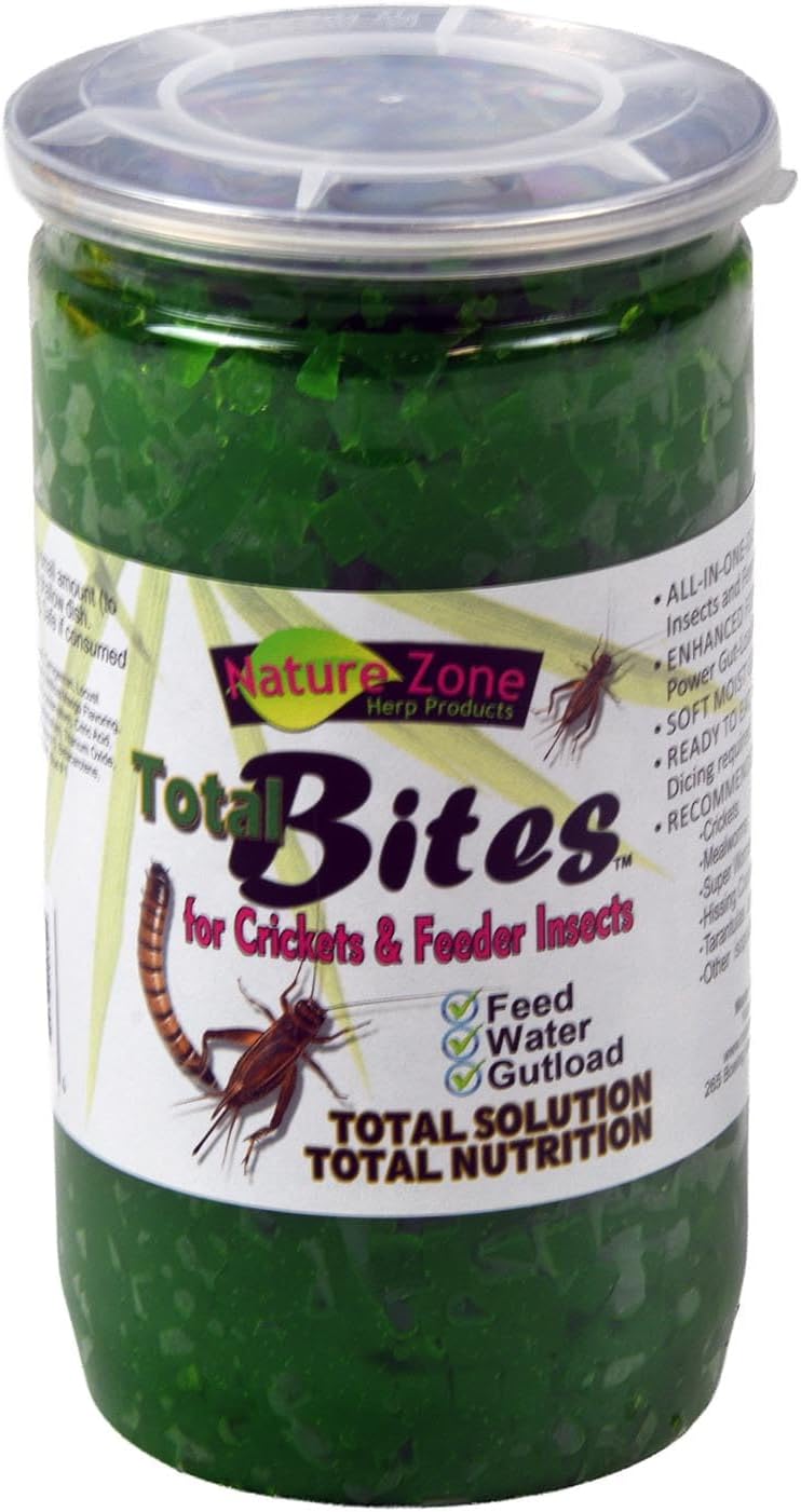 Nature Zone Total Bites for Crickets & Feeder Insects, Soft Moist Food, 24-Ounce