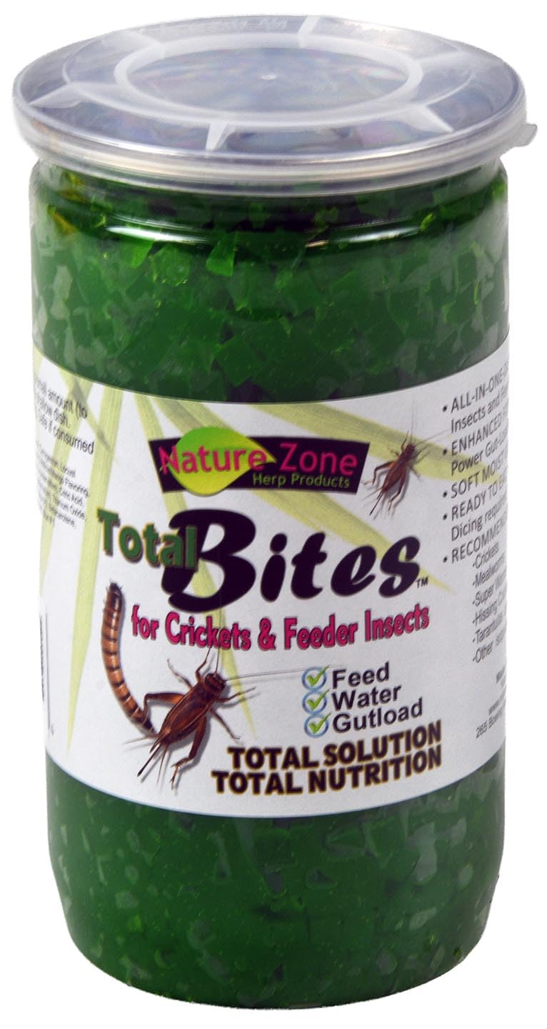 Nature Zone Total Bites for Crickets & Feeder Insects, Soft Moist Food, 24-Ounce