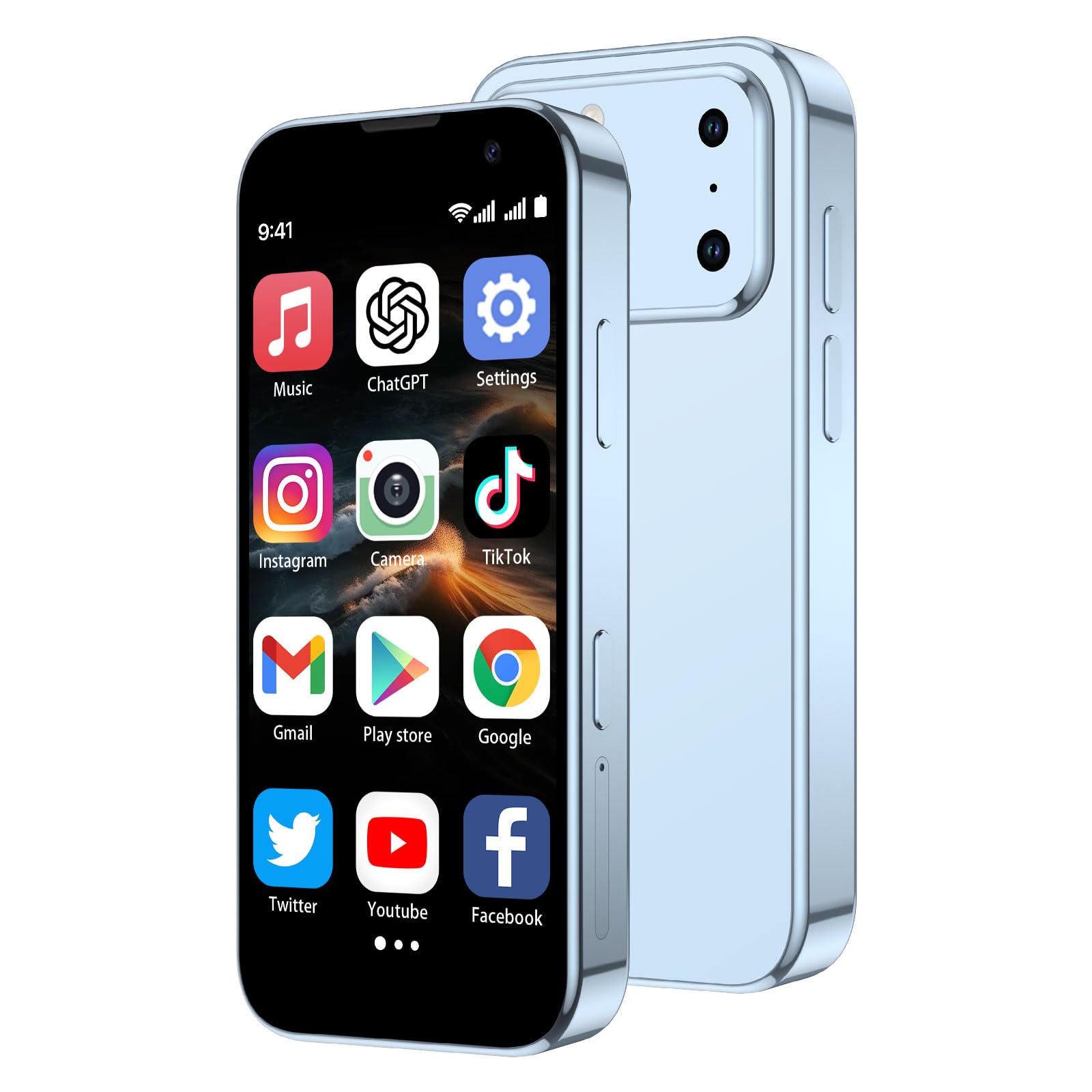 Mini Smartphone 3.0" HD Touchscreen - Unlocked Android Compact Mobile Phone for Kids & St…