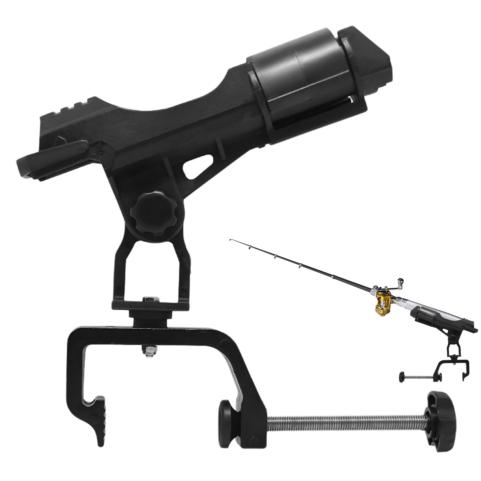 Support de canne pour bateau et kayak rotatif à 360° - 8