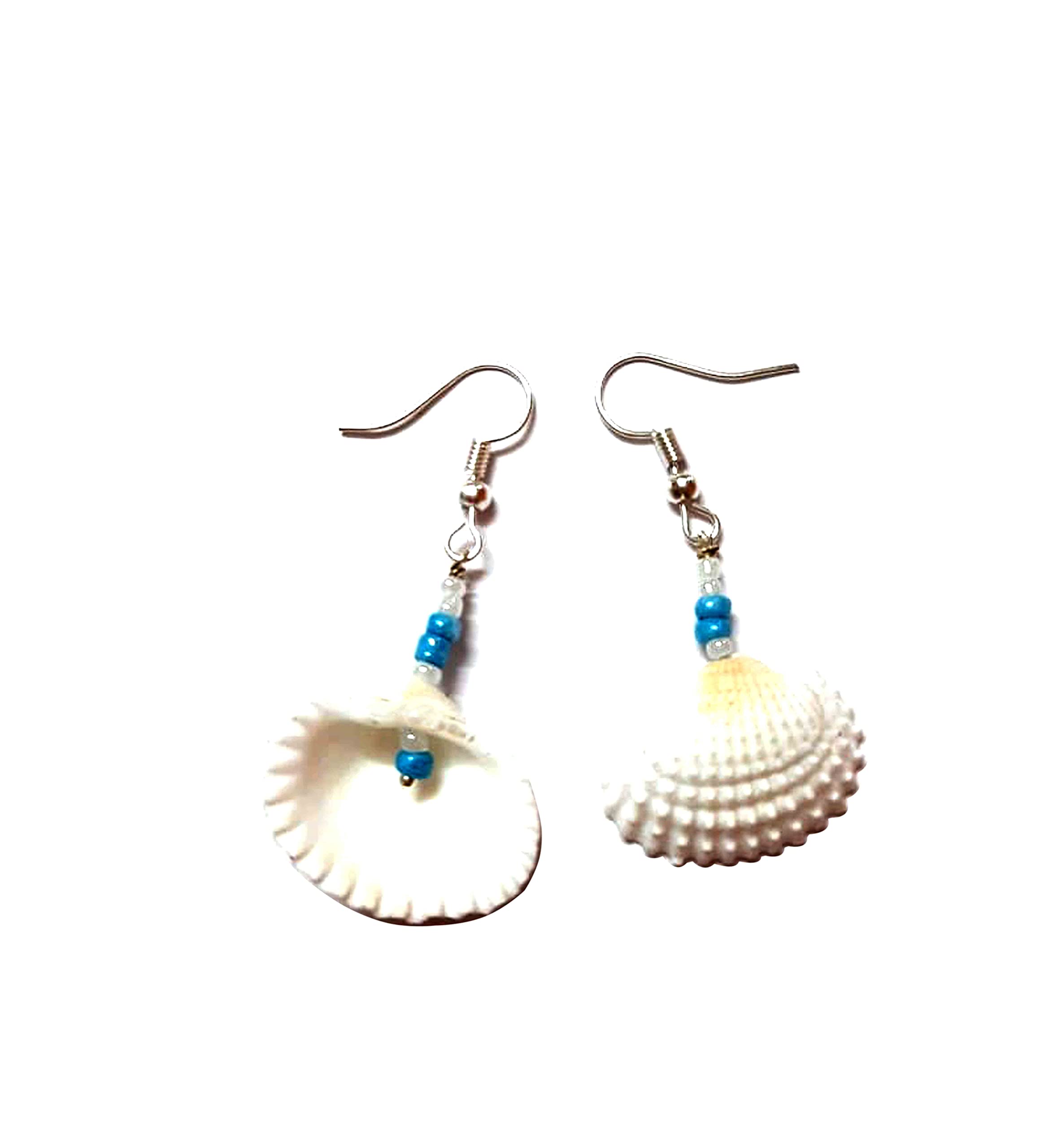 Anindita Pristine Pearl Size 1mm White Seashell Dangle Earrings for Women and Girls (B098X124LG) Amazon Price History, Amazon Price Tracker