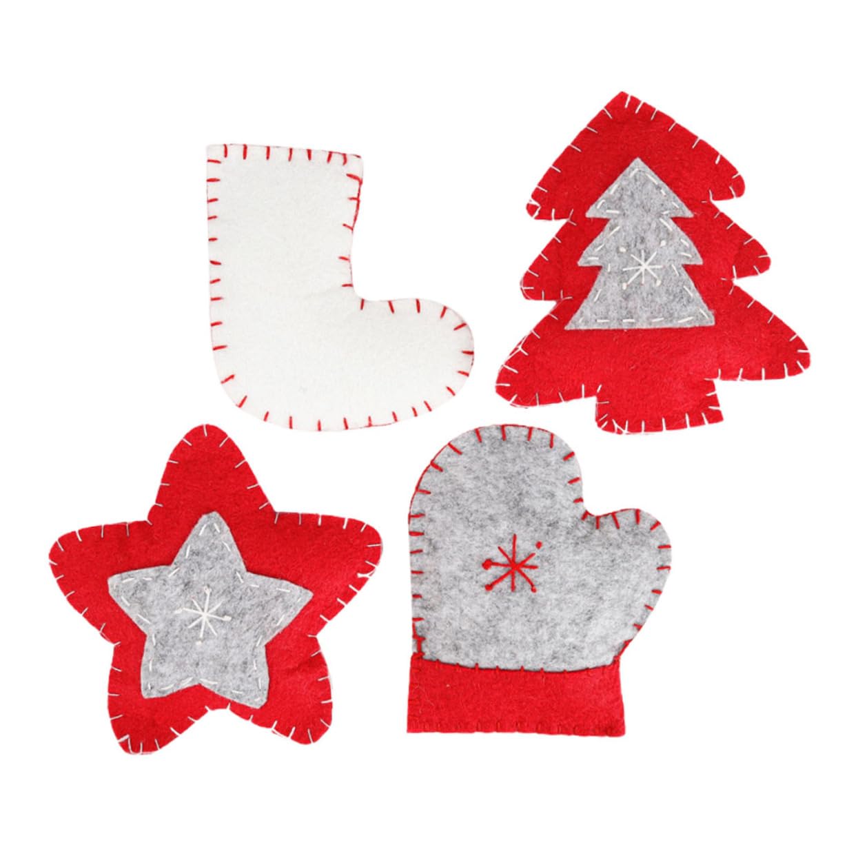 POPETPOP 4Pcs Christmas Cat Durable Cat Bite Chew for Teeth Cleaning and Teething Relief Interactive Fun Pet Supplies for Cats and Kittens