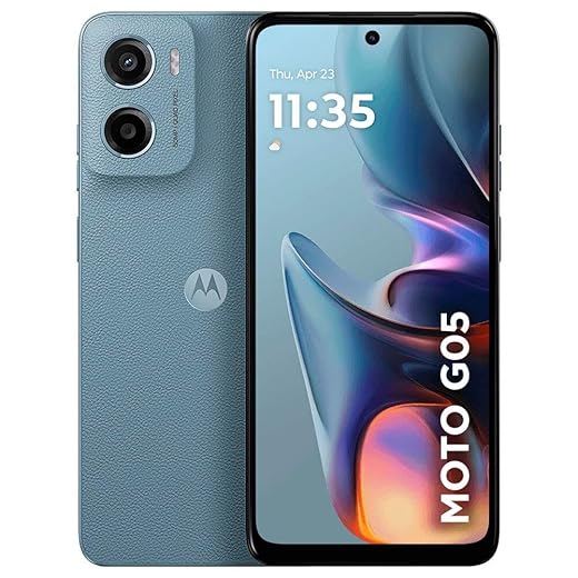 Smartphone Motorola Moto g05-128GB 12GB (4GB RAM + 8GB Ram Boost) e Camera 50MP com AI Bateria de 5200 mAh Tela 6.7" com Superbrilho - Cinza