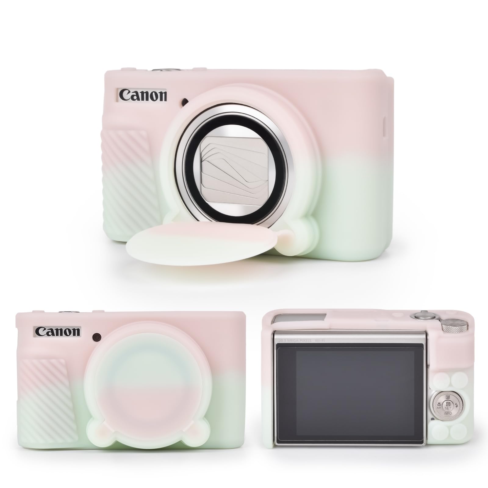 MUZIRI KINOKOO Case for Canon Powershot SX740/SX730 HS Digital Camera - Soft Protective Cover SX740 SX730 HS Camera Silicone Sleeve with Removable