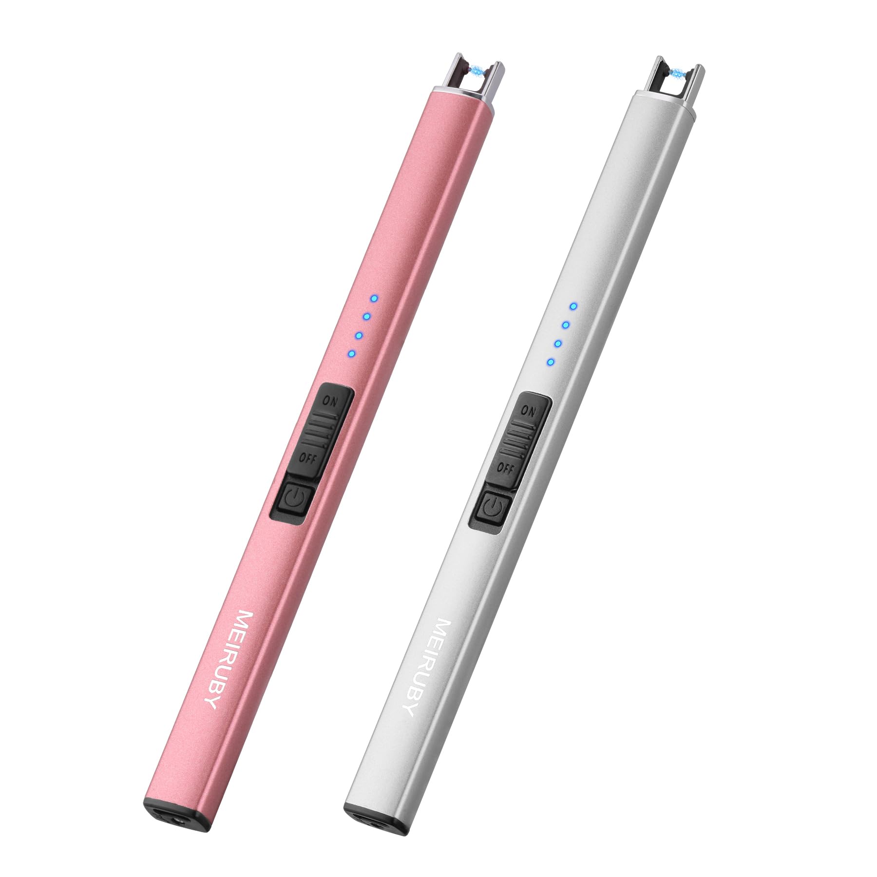 MEIRUBY 2 Pack Electric Candle Lighter Christmas Stocking Stuffers Gifts for Women Mom Men Wife Sister USB Arc