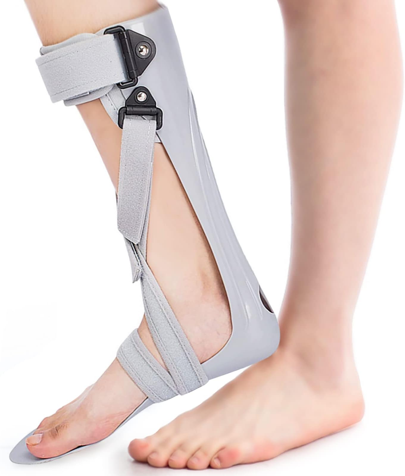AFO Foot Drop Brace Ankle Foot Orthosis, for Foot Drop, Stroke, Hemiplegia, Tendon and Calf Stretching, Keeping Foot in Straight Right Angle (L, Left)