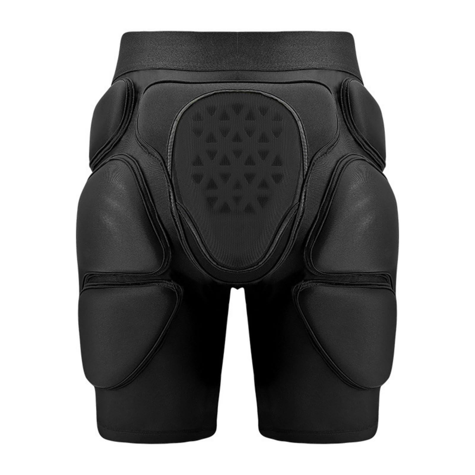 Harilla Protector de Cadera Adulto Pantalones Cortos Acolchados Guardia de Cadera Compresión Absorbente de Impactos Cinturilla Elástica Transpirable Adecuado , Negro-Modelo De Baja Temperatura , S