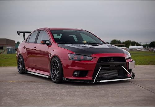 Miniatura 9 de Xotic Tech - Alerón de barbilla para parachoques delantero + faldón lateral de 7.2 ft + barra de soporte ajustable de 10 a 13 pulgadas, ajuste