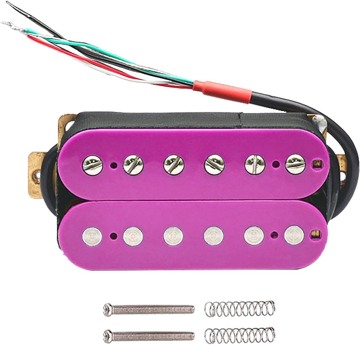 2PCS 50/52mm Ceramic Magnet Electric Guitar Humbucker Pickups Double Coil Guitar Bridge Pickup & Neck Pickups Set (Purple)