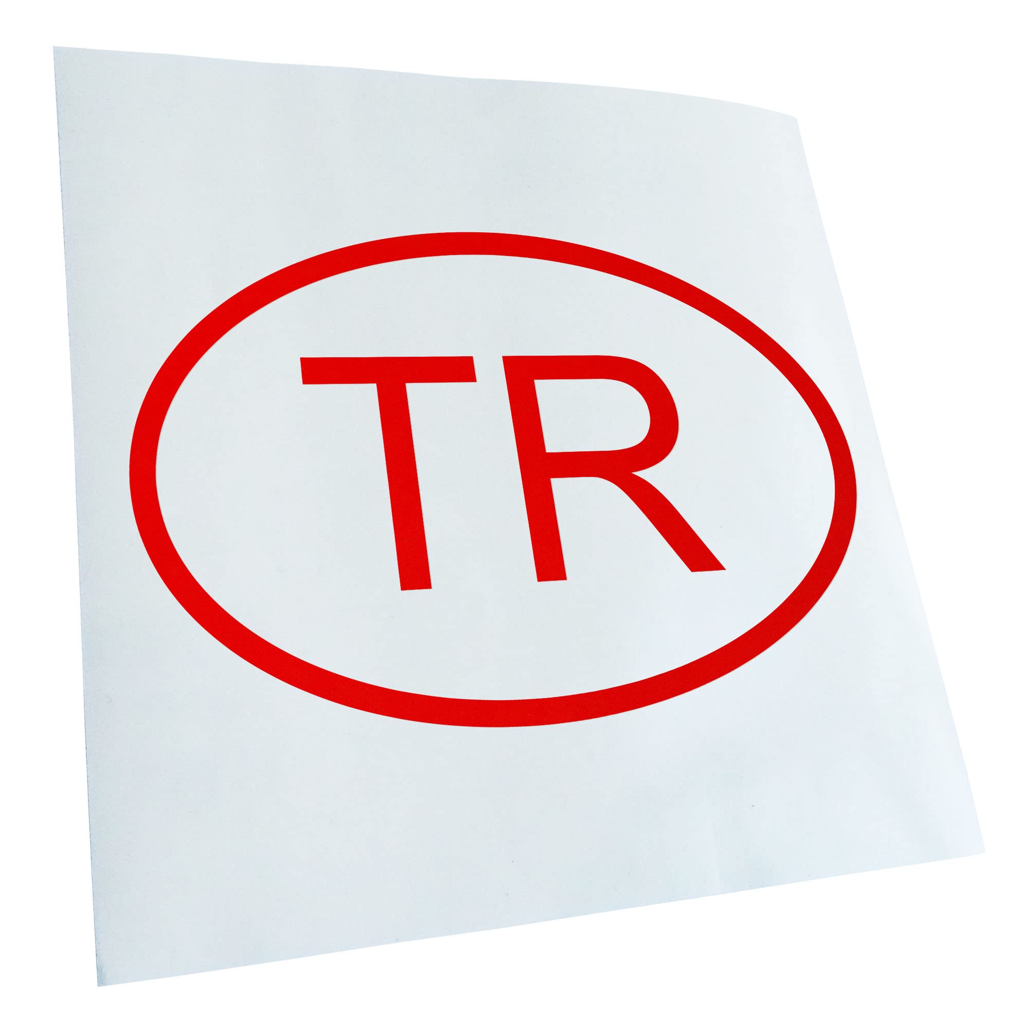 Kiwistar - Car Sticker - Red - 60 x 40 cm Turkey TR - Rear Window Car Sticker Weatherproof for Car Truck Moped Truck - Sticker Exterior Self-Adhesive Tuning Accessories for Window Vehicle Window