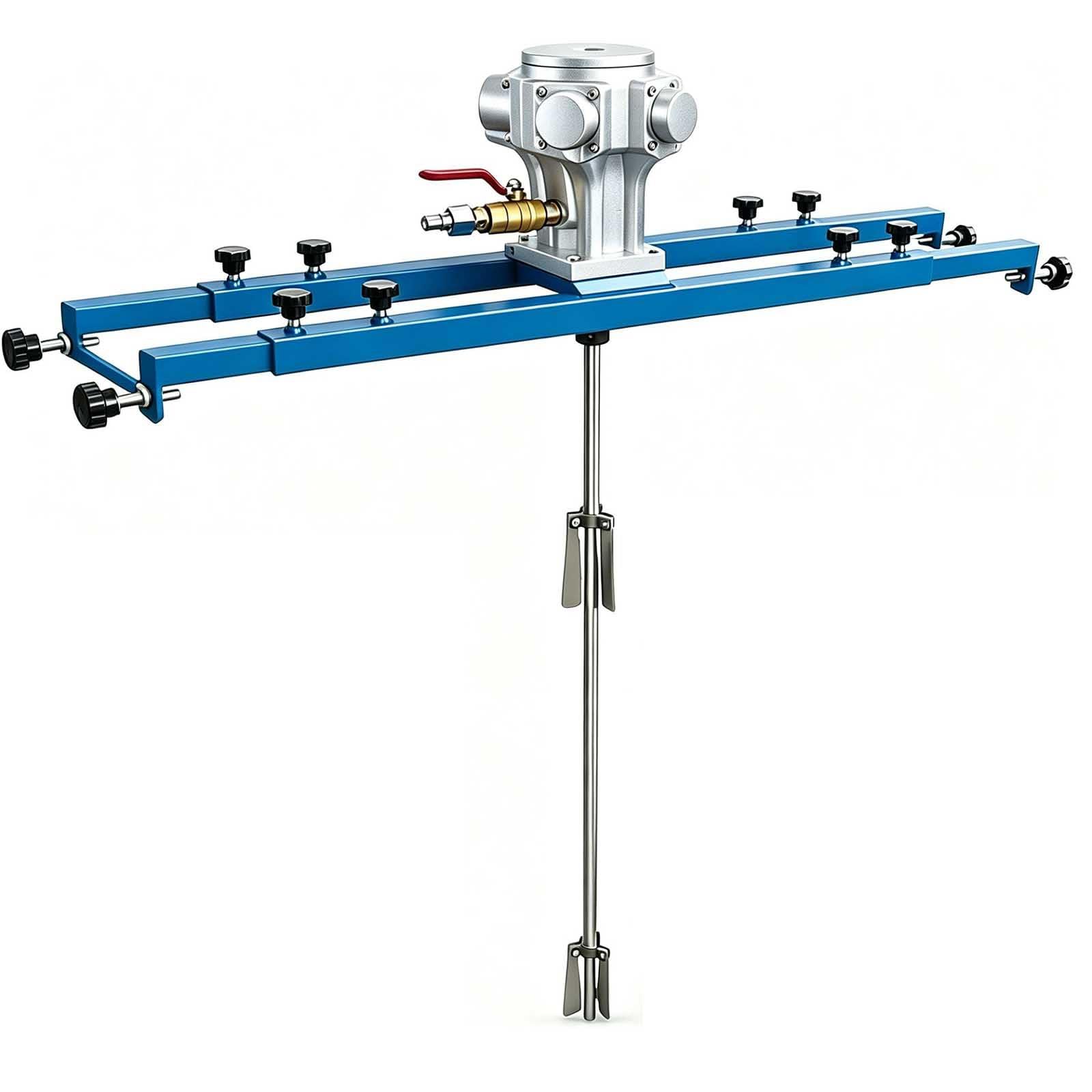Agitadores Neumáticos para Contenedores IBC, 1/2 HP a 1 HP, con Hélices Plegables para Mezclar Pinturas y Soluciones de Alta Viscosidad, Adecuado para Tanques de 265 Galones