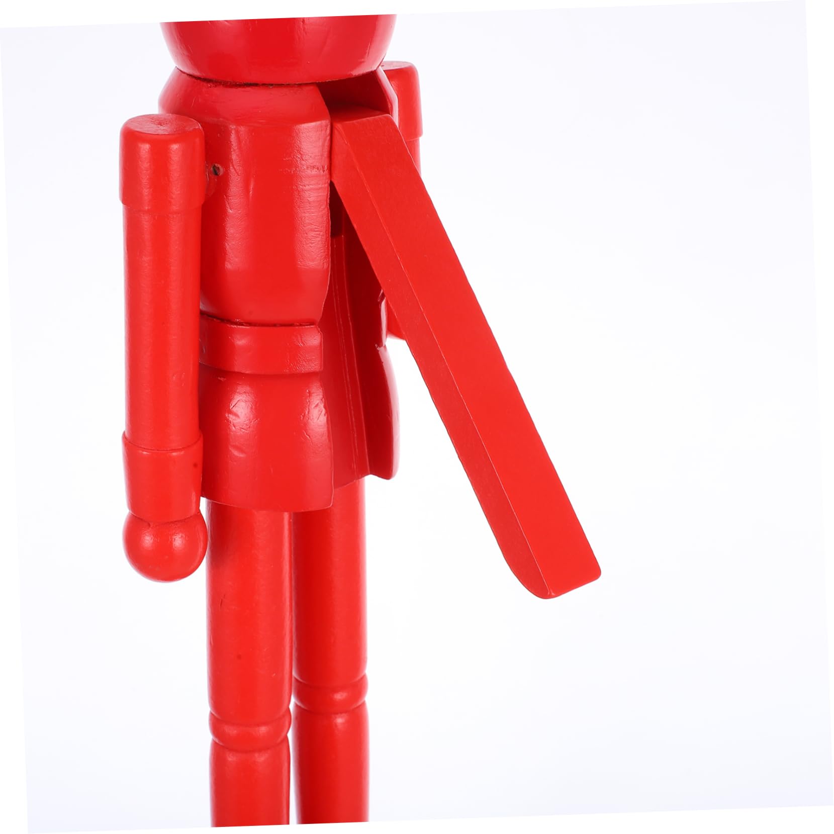 IMIKEYA Casse Noisette Casse-Noisette Vierge décor de Soldat en Noyer Casse-Noix de noël Casse-Noix à Personnaliser Accessoires pour Casse-Noix décoration de Noël de Bois Rouge