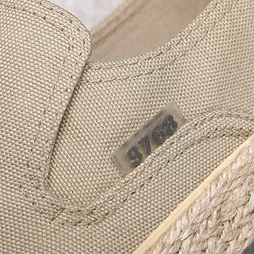 Mens Slip on Canvas Loafers Casual Slip On Walking Shoes Comfy Wide Width Platform Sneakers Lightweight Breathable Espadrilles Loafers2