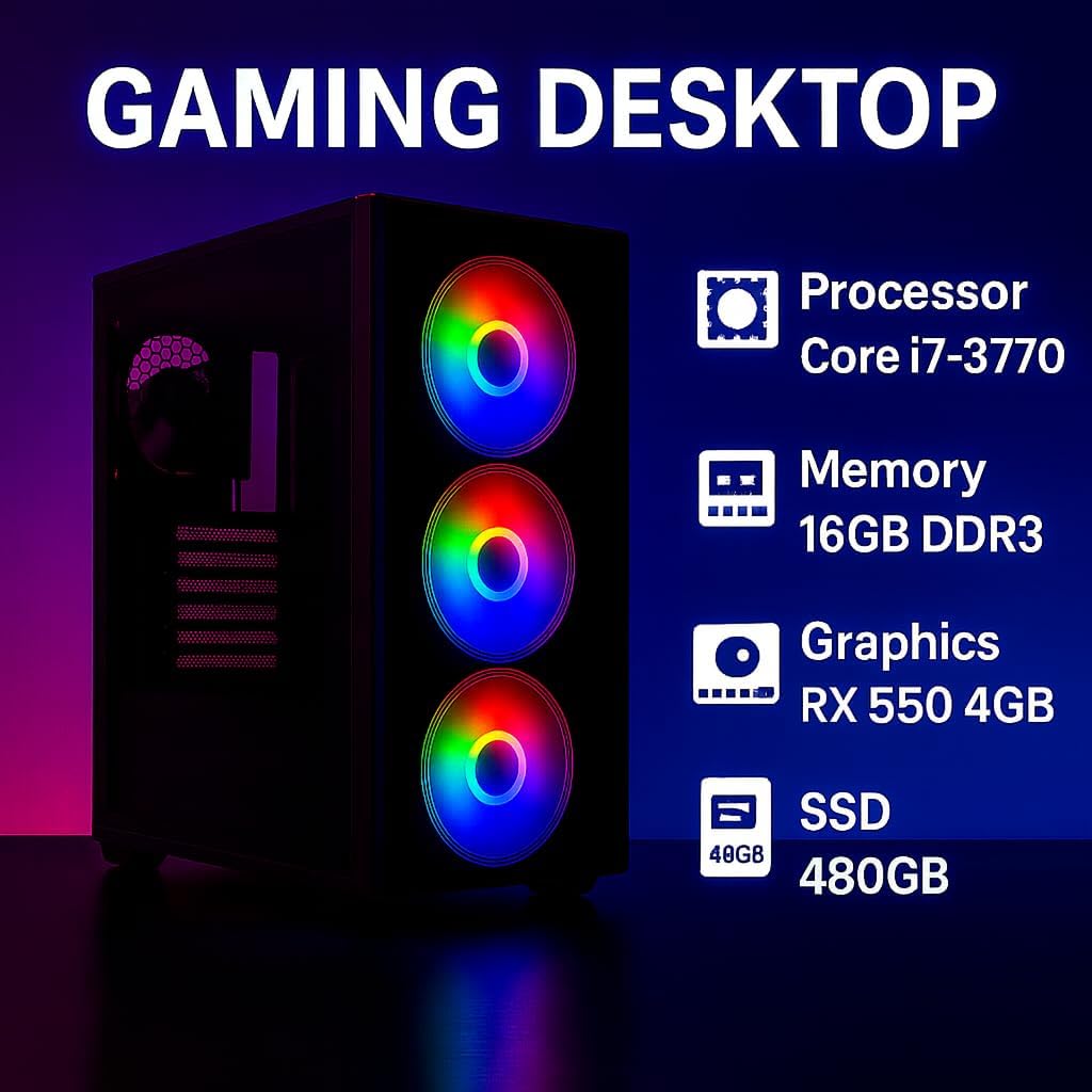 PC Gamer Completo MRPC Intel i7 com RX550: Review Testado 30 dias