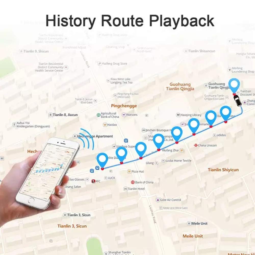 4G GPS Tracker per auto 4G TK806 Localizzatore GPS con APP senza Abbonamento Tracking in Tempo Reale con Olio Remoto ACC/Rimuovere Geo-fence Antifurto Allarme per Veicoli Auto Moto Camion Taxi