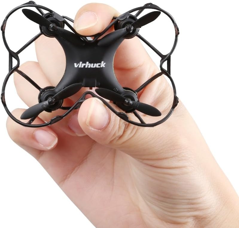 GB202 Mini Pocket Quadcopter Drone, 2.4 GHz / 6 AXIS GYRO / 3 Speed Mode / 3D rotation / 360 Degree Eversion/Multicolor LED Lights, Quad Drone for Kids and Beginners - Black