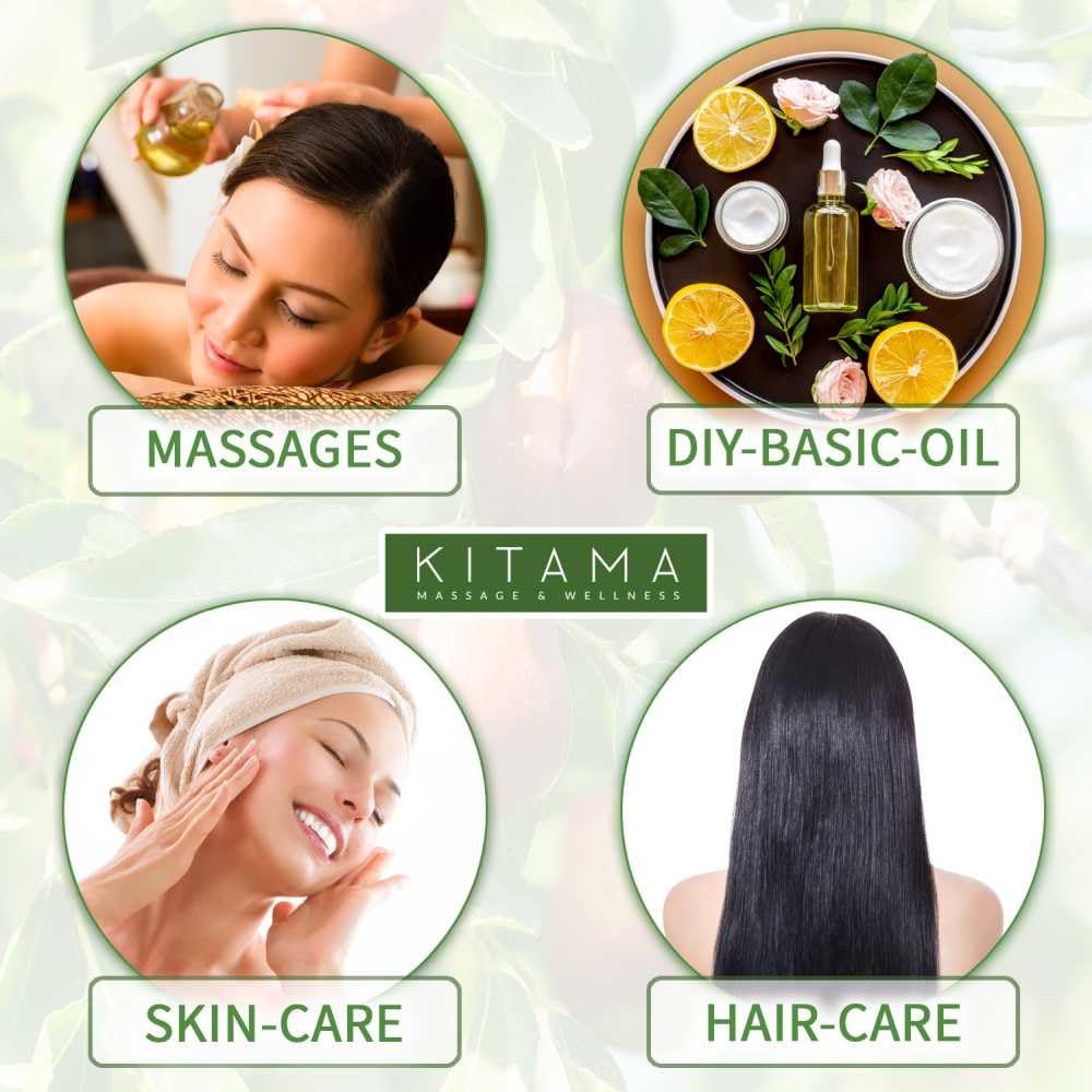 Kitama Jojobaöl 5 Liter kaltgepresst - 100% naturreines Massageöl | Reines Pflanzenöl zur professionellen Hautpflege, Körperpflege, Spa-Anwendung sowie Aromatherapie. Flüssiges Wachs
