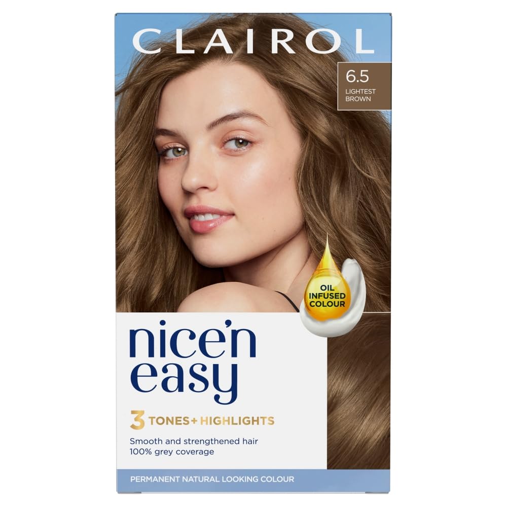 Clairol Nice'n Easy Permanent Hair Dye 115/6N Natural Lightest Brown