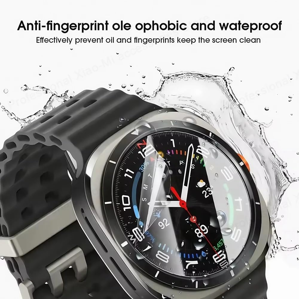 5Pcs Hydrogel Film Screen Protector for Samsung Galaxy Watch8 Watch 8 44mm Smartwatch Soft HD Clear TPU Film Touch Sensitive, Self-Healing, Anti-Scratch, Ultra-Thin, Easy Installation