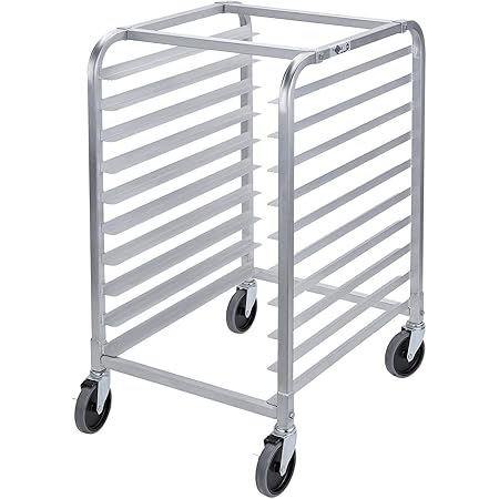 Amazon.com: ReunionG 10 Tier Bun Pan Rack, Bakery Rack with 2 Lockable ...