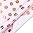 WRAPAHOLIC Pink Wrapping Paper Roll - Mini Roll - 17 Inch x 33 Feet - Rose Gold Foil Polka Dot Design for Birthday, Holiday, Wedding, Baby Shower