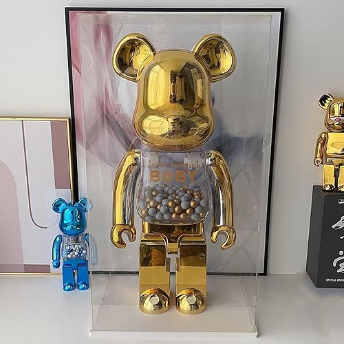 Miniatura 5 de Choowin Vitrina de acrílico de 29 pulgadas de alto para Lego 43197, vitrina de acrílico transparente para Bearbrick 1000% vitrina, caja de