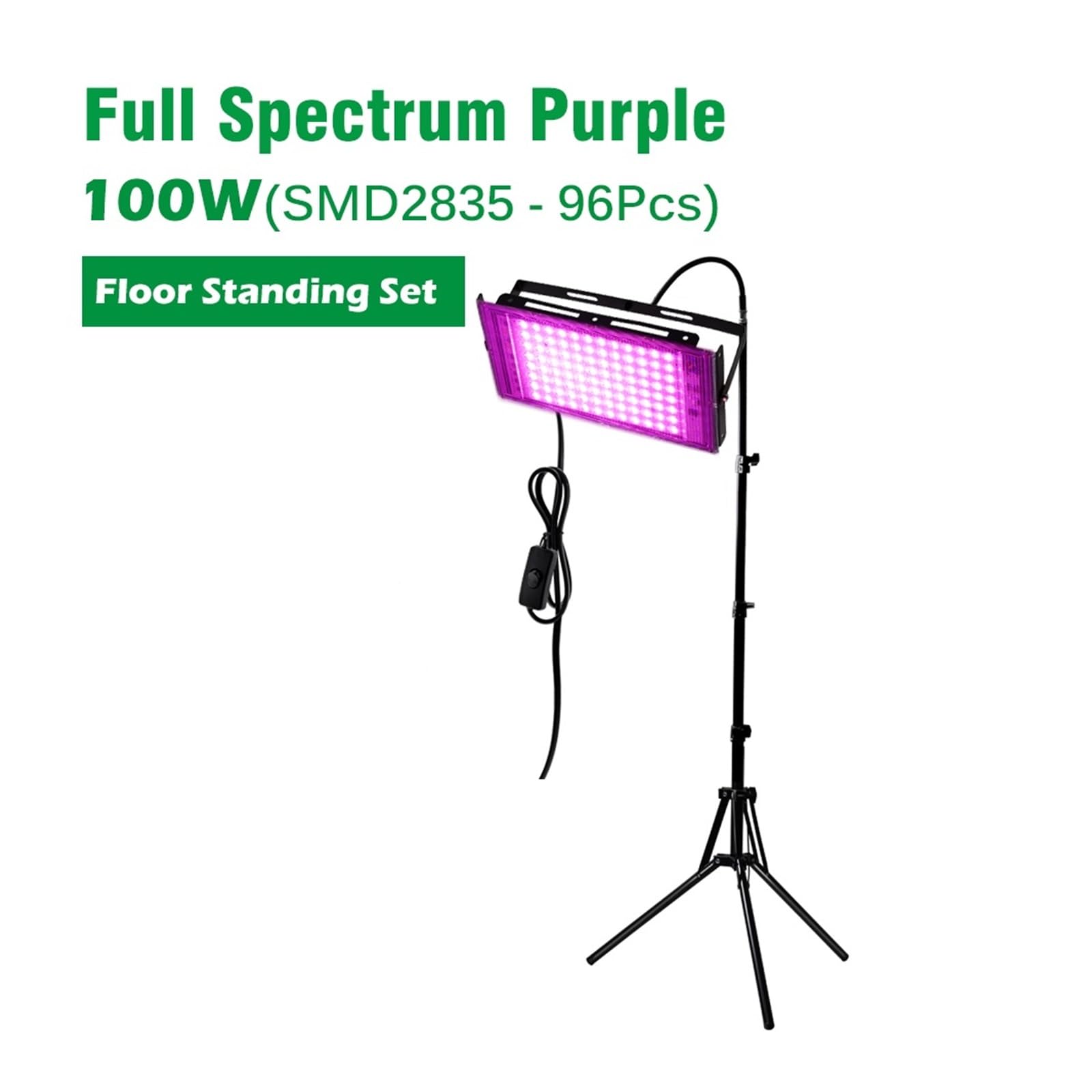 Luz LED Crecimiento, Luz LED de espectro completo for cultivo, lámpara hidropónica de cultivo de plantas de interior for siembra de invernadero, resistente al agua IP65, 50W, 100W(Cold White)
