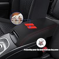 Vista 3 de Funda para reposabrazos de consola central de automóvil para Dodge Journey 2011 2012 2013 2014 2015 2016 2017 2018 2019 2020 cuero antiarañazos