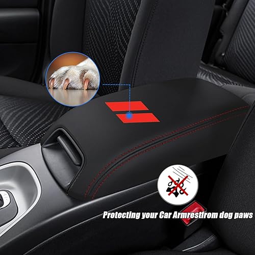 Miniatura 3 de Funda para reposabrazos de consola central de automóvil para Dodge Journey 2011 2012 2013 2014 2015 2016 2017 2018 2019 2020 cuero antiarañazos
