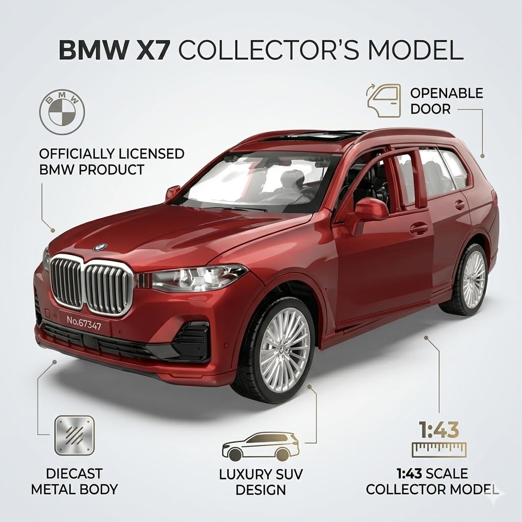 BMW X7 Diecast Model Car - Official Licensed -2 BMW X7 Diecast Model Car - Official Licensed -2