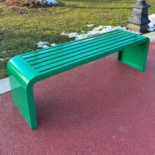 Banco de jardín de metal resistente para balcón y áreas de descanso al aire libre
