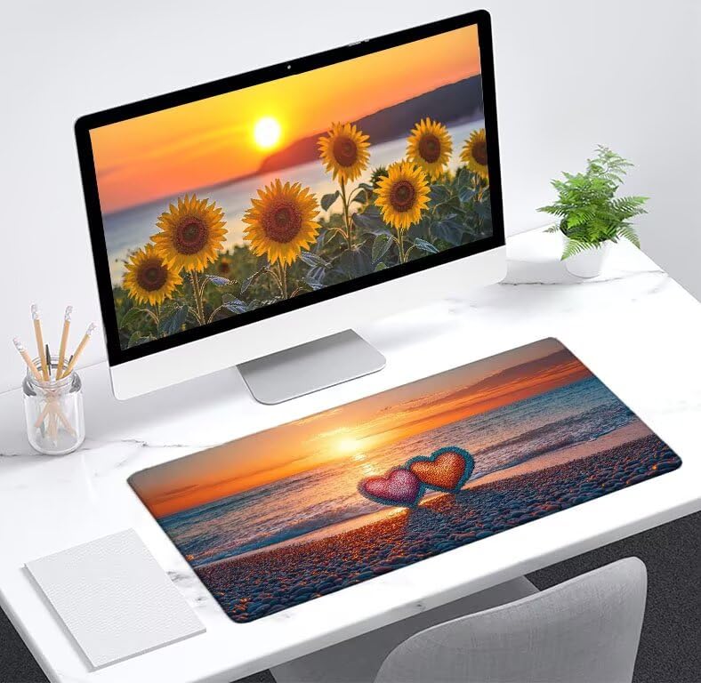 Tapis de souris XXL antidérapant pour protéger le bureau - 2