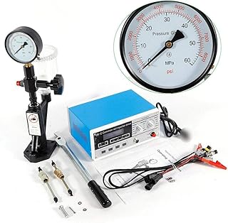 CR-C Common Rail Injector Tester Kit with S60H Fuel Nozzle,600 Bar 8000PSI Multifunction Diesel Injector Testing Machine,Drive Fuel Repair Tool for 6190/6200/6170 Diesel