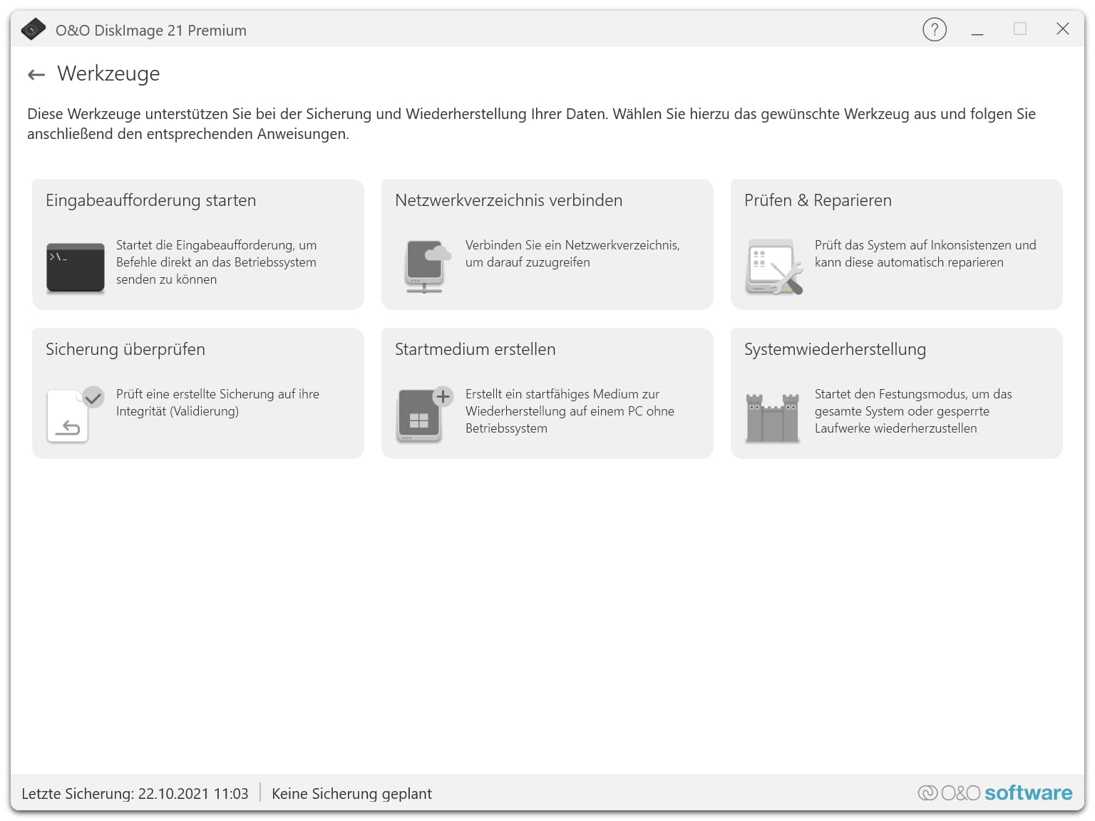 O&O DiskImage 21 Premium - Datensicherung für PCs, Festplatten + SSDs. Systemwiederherstellung, Festplatten klonen, Schutz vor Datenverlust für Win 11, 10
