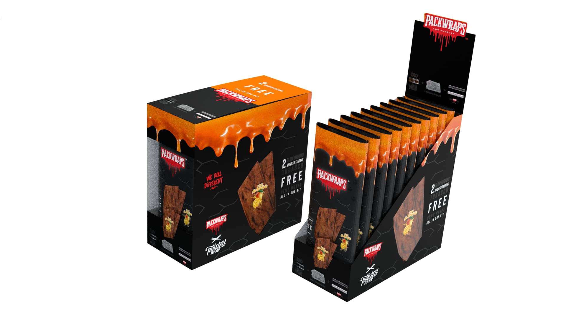 Packwraps x Twisted flavored Wraps (Juicy Mango)