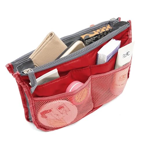 Organizador Trocador Bolsa Necessaire Maquiagem Acessorios (vermelho)