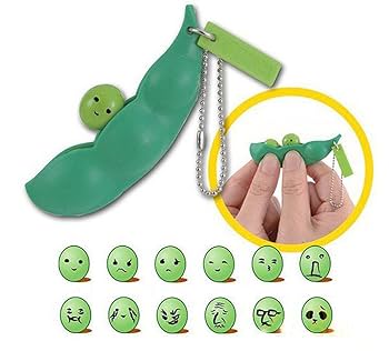 Amazon.co.jp: Niunuolis ムゲンエダマメ 無限枝豆 キーホルダー