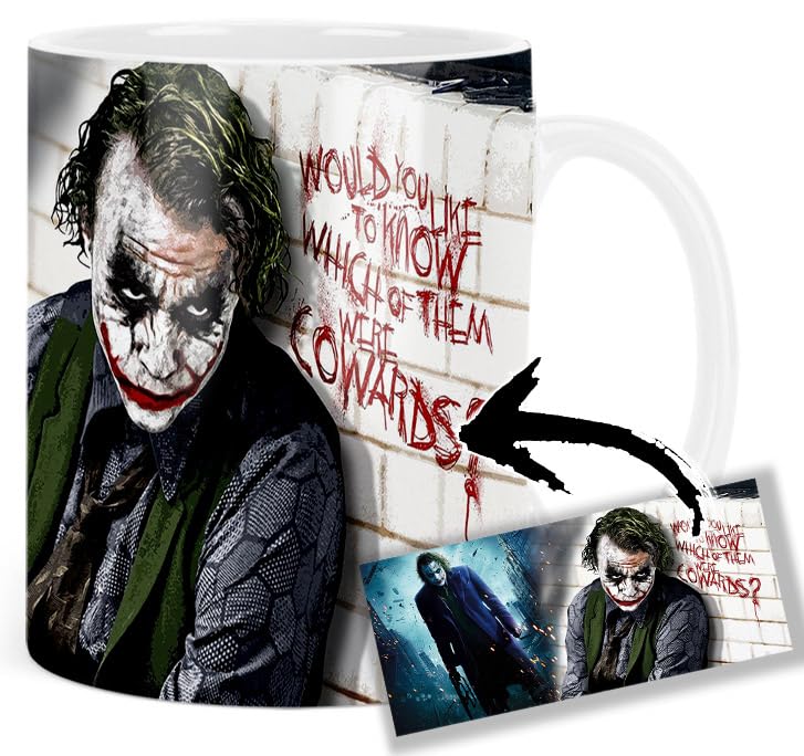 MasTazas Batman The Dark Knight Joker Heath Ledger Tasse Ceramique Mug