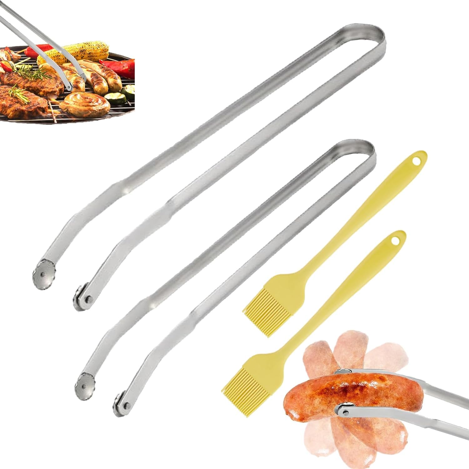 Pince De Barbecue En Titane, Pince à Steak, Pince à Barbecue Coréenne