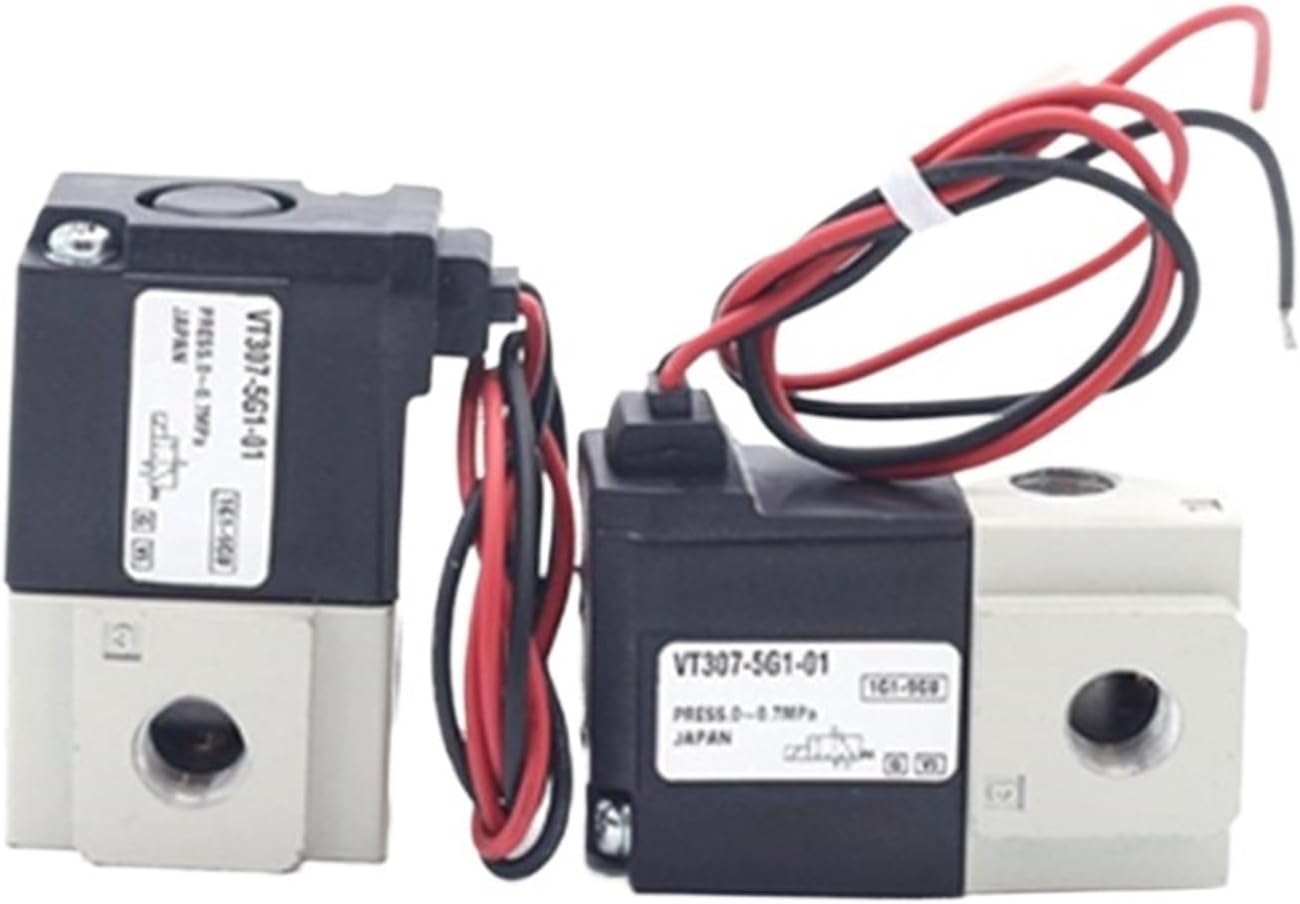 Two Position Three Way High Frequency Solenoid Vacuum Valve VT307(VT307-6G1-01,10mm Fittings)
