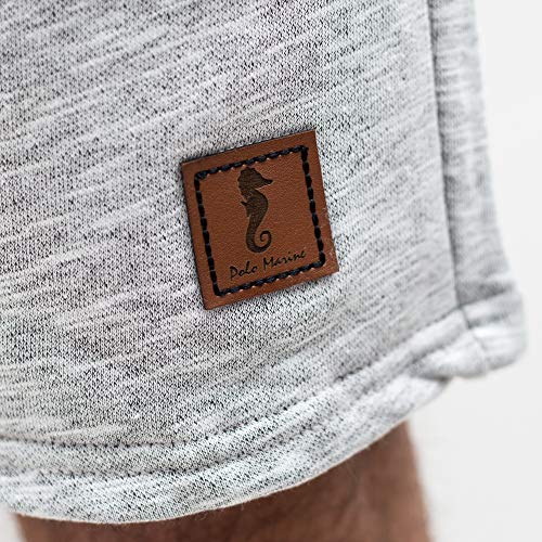 BERMUDA MOLETOM POLO MARINE (GG, Cinza claro)
