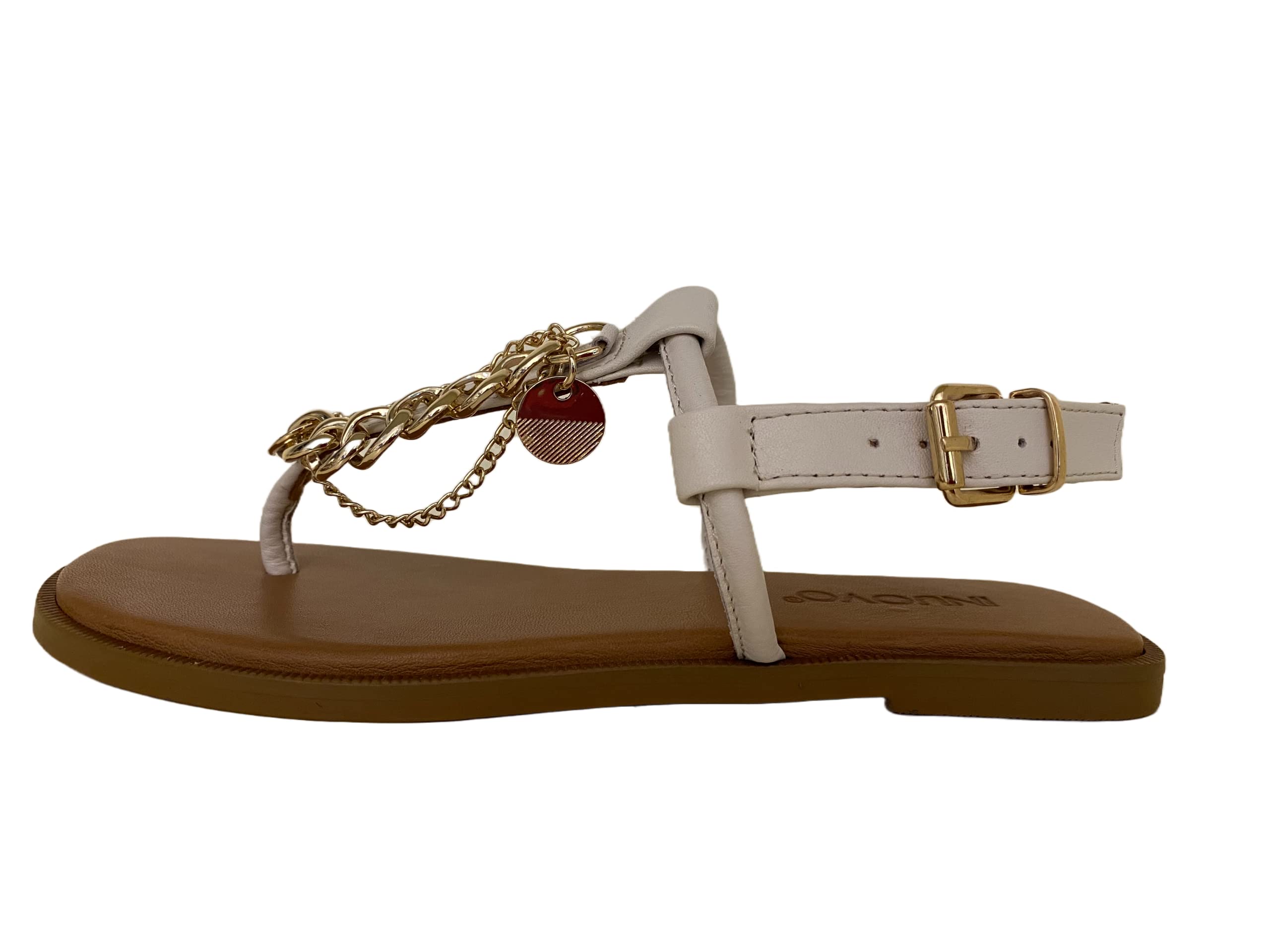 Inuovocream flat flip flops